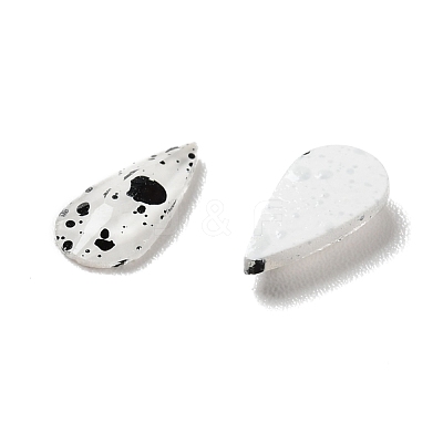 Spot Pattern Resin Cabochons MRMJ-G015-05-1