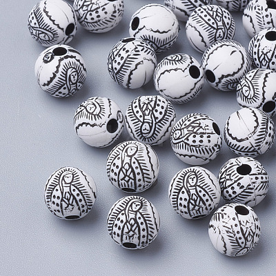 Craft Style Acrylic Beads MACR-Q226-05B-8mm-1