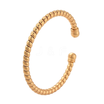 Brass Cuff Bangles BJEW-F482-03G-1