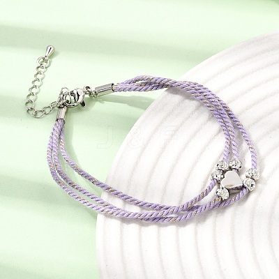 Polyester Multi-Strand Bracelets FB-CBA983F-02P-04-1