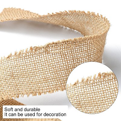 Braided Burlap Ribbon OCOR-YW0001-08-1