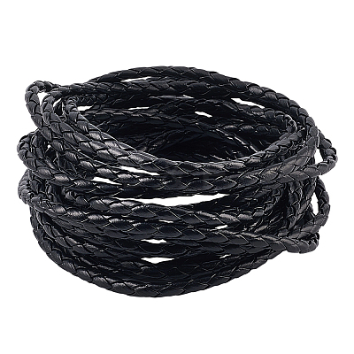 5M Braided Round PU Leather Jewelry Cord OCOR-GF0004-96A-01-1