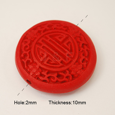 Cinnabar Beads CARL-201-2-1