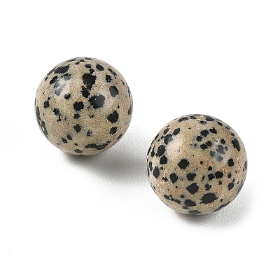 Natural Dalmatian Jasper Sphere Beads GG-D003-A14-1