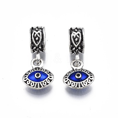 Alloy Enamel European Dangle Charms MPDL-S055-02-1