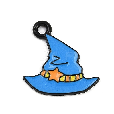 Halloween Alloy Enamel Pendants ENAM-P259-01D-EB-1