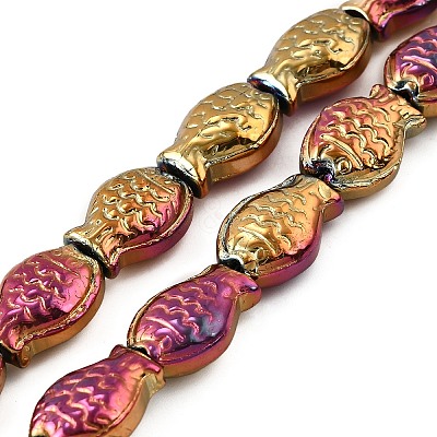 Electroplate Glass Beads Strands EGLA-V001-01F-1