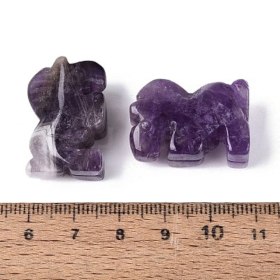 Natural Amethyst Horse Figurine DJEW-N005-01L-1