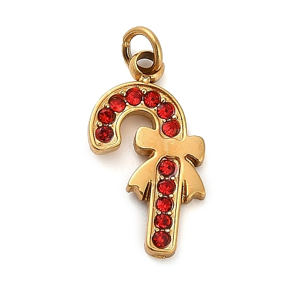 304 Stainless Steel Rhinestone Charms LS-FIND-I062-01G-07-1