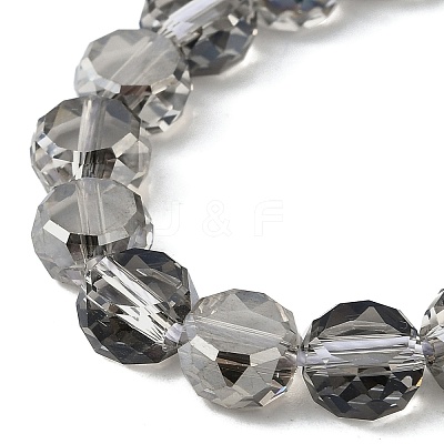 Electroplate Glass Beads Strands X-EGLA-L045-G-PL04-1