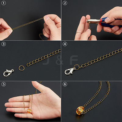 DIY Necklace Making DIY-PH0019-11AB-1