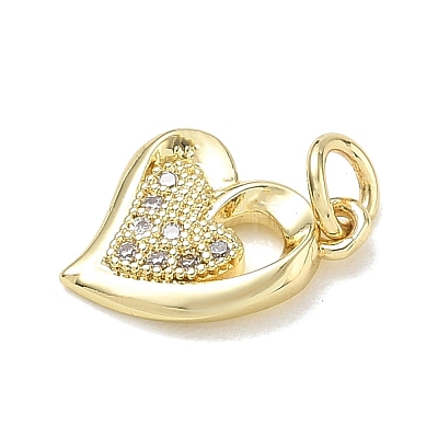 Brass with Crystal Rhinestone Charms RB-CBA6830-05G-01-1