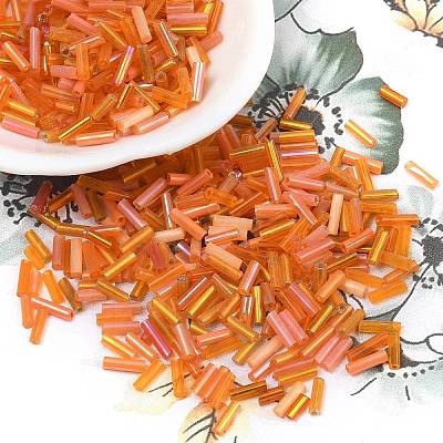 Glass Round Bugle Beads SEED-XCP0001-47D-1