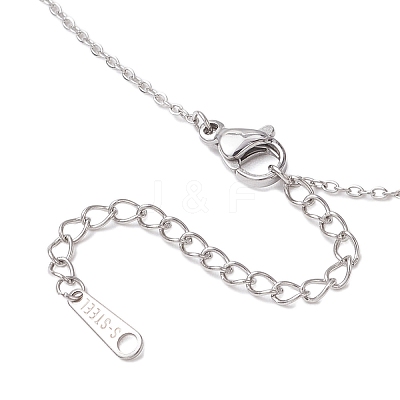 Flower Brass Pave Clear Cubic Zirconia Pendant Necklaces NJEW-JN05287-1