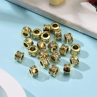 Tibetan Style Alloy Column European Bead Enamel Settings LS-TIBEB-5087-AG-LF-1