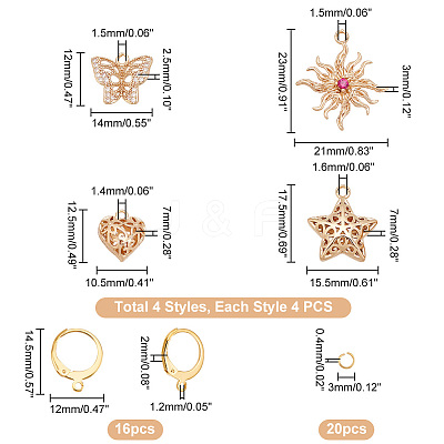 DIY Drop Earring Making Kit DIY-GA0003-95-1