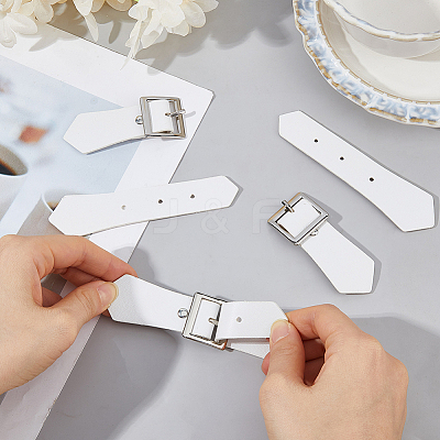 8 Sets PU Leather Sew on Toggle Buckles AJEW-HS0001-54B-1
