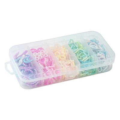30G 5 Colors Spray Paint ABS Plastic Cabochons KY-YW0001-39-1