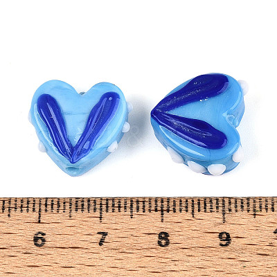 Opaque Handmade Bumpy Lampwork Beads Strands LAMP-T017-20-B08-1