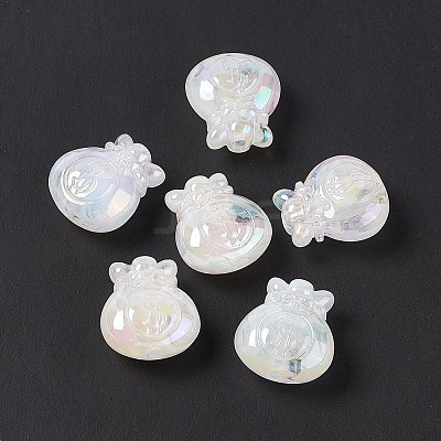 Opaque Acrylic Beads OACR-E004-07-1
