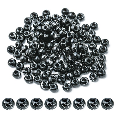 6/0 Opaque Glass Seed Beads SEED-YW0002-13R-1