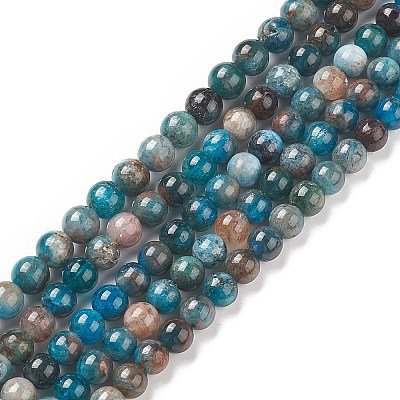 Natural Apatite Beads G-E481-05-6mm-01-1