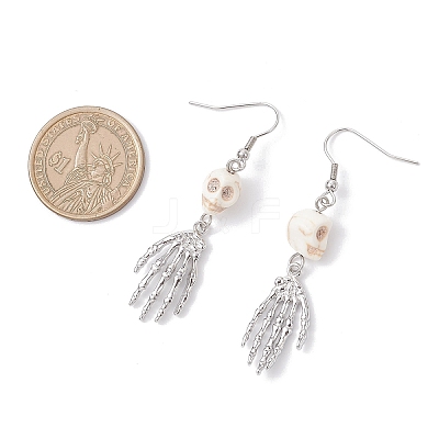 Brass Dangle Earrings EJEW-TA00710-1