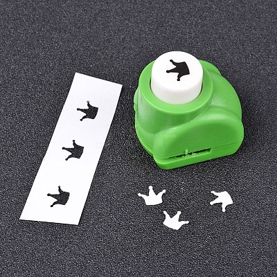 Random Single Color or Random Mixed Color Mini Plastic Craft Paper Punch Sets for Scrapbooking & Paper Crafts AJEW-L051-06-1