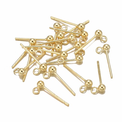 925 Sterling Silver Ear Stud Findings STER-K167-042A-G-1