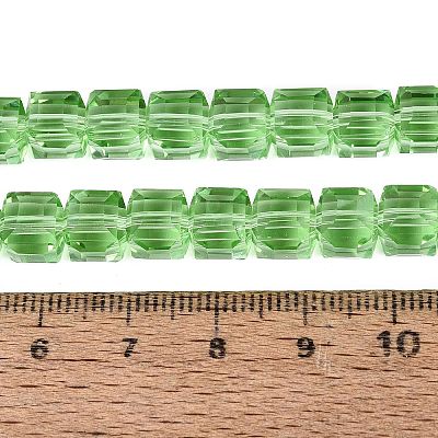 Transparent Glass Beads Strands GLAA-R041-8x8mm-A14-1