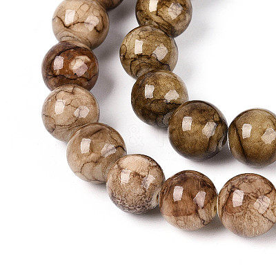 Natural Persian Jade Beads Strands G-A255-A02-02E-1