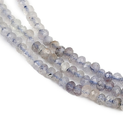 Natural Iolite Beads Strands G-F789-02-1