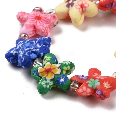 Handmade Polymer Clay Beads Strands CLAY-G110-02-1