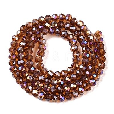 Electroplate Glass Beads Strands EGLA-A044-T3mm-B02-1