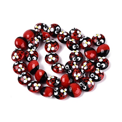 Handmade Bumpy Lampwork Beads LAMP-Q039-15D-1