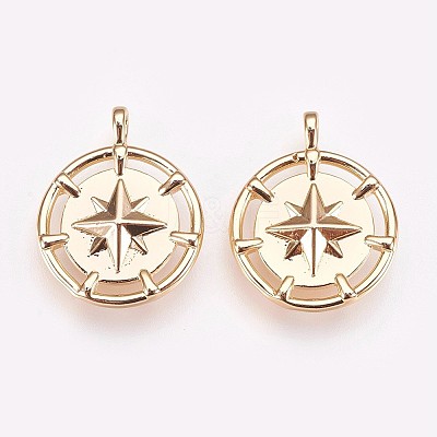 Brass Pendants KK-P157-42G-NF-1