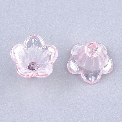 Transparent Acrylic Bead Caps TACR-T007-04D-1