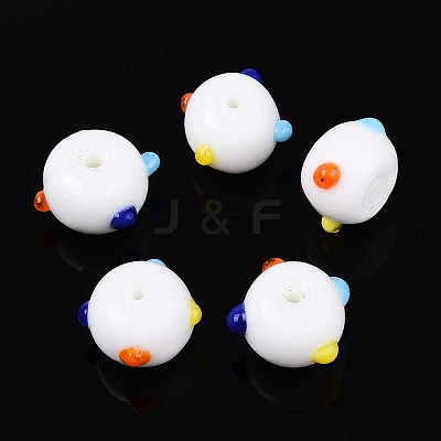 Handmade Lampwork Bumpy Beads LAMP-ZX003-07-01-1