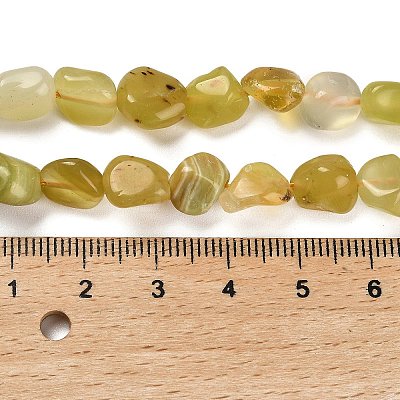 Natural Yellow Opal Beads Strands G-P497-01E-02A-1