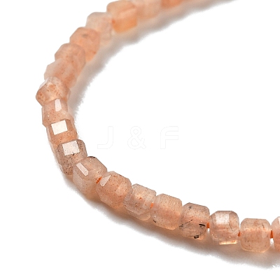 Natural Orange Sunstone Beads Strands G-D467-A12-1