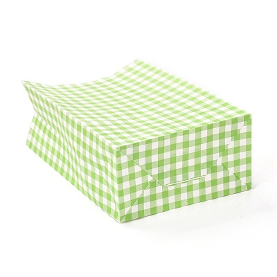 Rectangle with Tartan Pattern Paper Bags CARB-Z001-01C-1