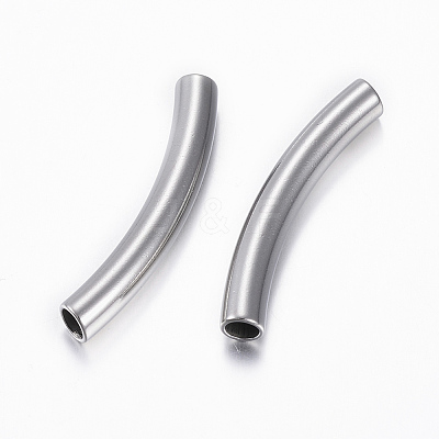 Tarnish Resistant 304 Stainless Steel Tube Beads X-STAS-H376-122-1