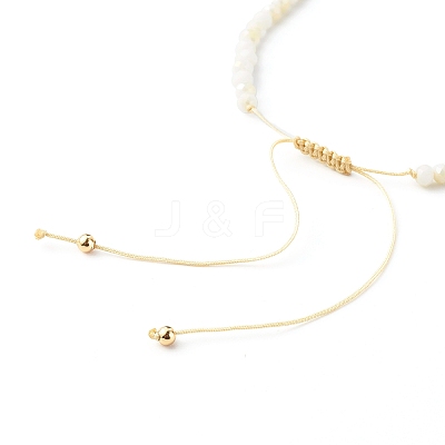 Adjustable Nylon Thread Braided Bead Bracelets Set BJEW-JB06450-1