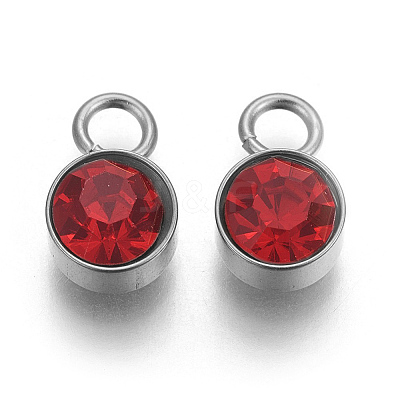Glass Rhinestone Charms STAS-F189-P11-1