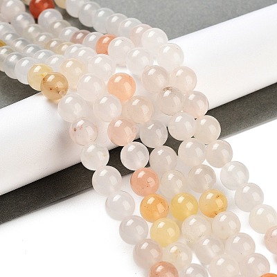 Natural Golden Silk Jade Beads Strands X-G-A220-A02-01-1