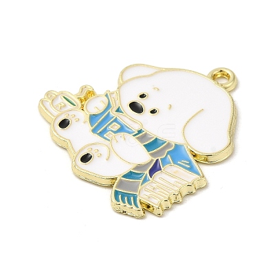 Alloy Enamel Pendants ENAM-M218-01A-G-1