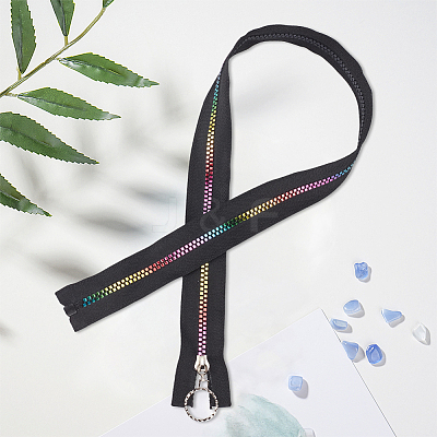 4Pcs #5 Nylon Coil Zippers Rainbow Zipper Tape SENE-CY0001-13A-01-1