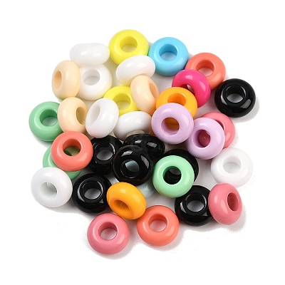 Opaque Acrylic Beads OACR-A040-11-1