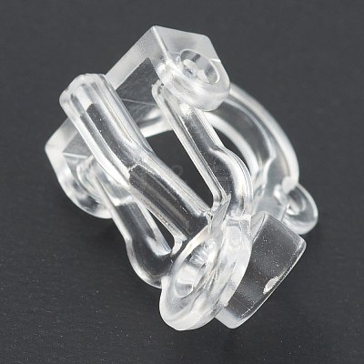 Eco-friendly Plastic Clip-on Earring Findings KY-G013-01B-1