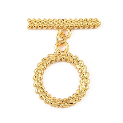 SHEGRACE Brass Toggle Clasps XGR0124G-135G-1